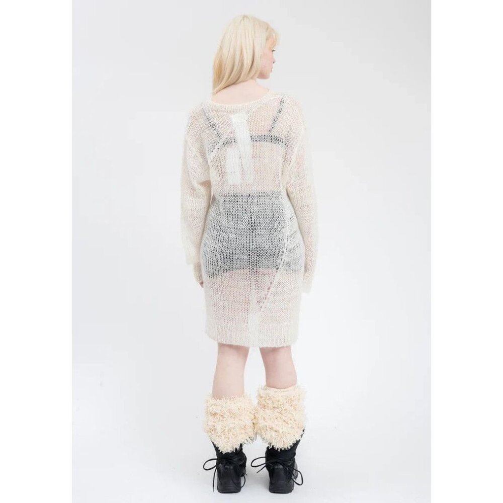 Doublet Upcycle Winder Yarn Pullover Limited 12/14 One Size White Sweater $790 - Picture 16 of 16